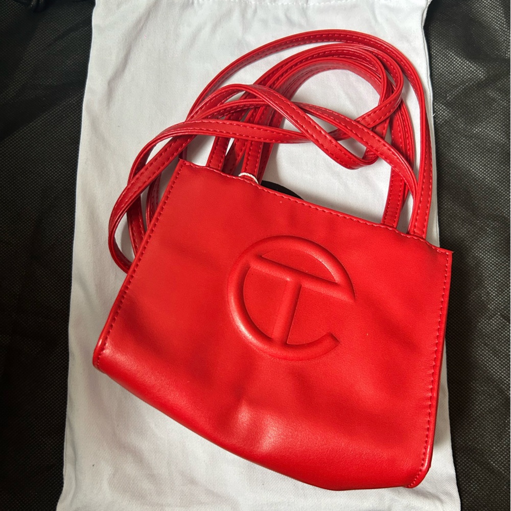 Telfar Red Small Shopping Bag